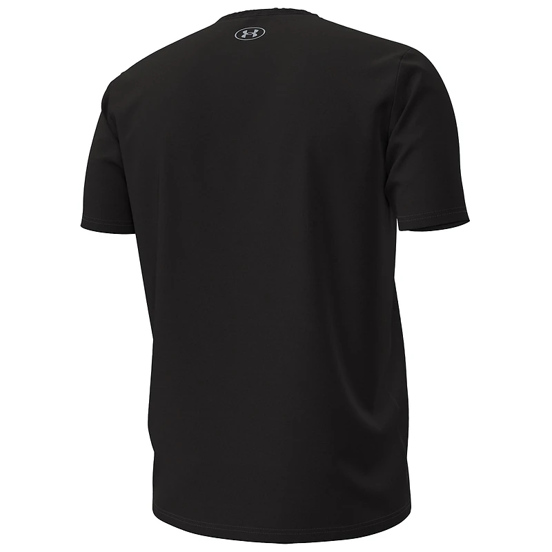 T-shirt Performance Overlay rouge pour homme Under Armour Wisconsin Badgers