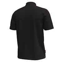 Men's Under Armour Black Wisconsin Badgers Pinnacle Performance Polo