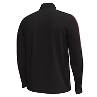 Men's Under Armour Black Wisconsin Badgers Playoff Performance Quarter-Zip Jacket