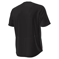 T-shirt noir Under Armour pour homme, Wisconsin Badgers, Sideline Knockout