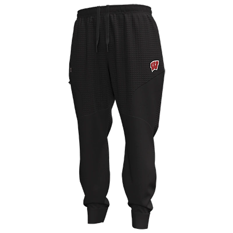 Pantalon de jogging en polaire Under Armour Unstoppable pour homme, noir, Wisconsin Badgers
