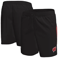 Men's Under Armour  Black Wisconsin Badgers Woven Shorts