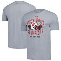 Men's Under Armour  Gray Wisconsin Badgers Rose Bowl Reunion T-Shirt