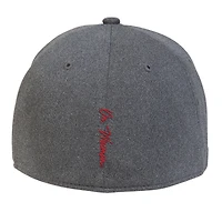 Men's Under Armour  Heather Gray Wisconsin Badgers College Essentials 3.0 Blitzing Flex Hat