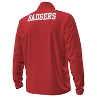 Men's Under Armour  Red Wisconsin Badgers 1980 Throwback Game Quarter-Zip Sweatshirt