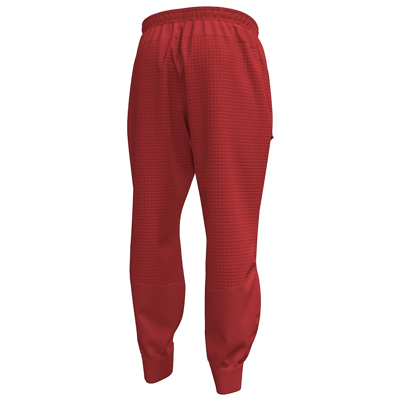 Men's Under Armour  Red Wisconsin Badgers 1980 Throwback Unstoppable Fleece Jogger Pants
