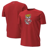 T-shirt Under Armour rouge Wisconsin Badgers Cheesehead Bucky pour homme