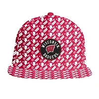 Casquette Snapback ArmourFuse Gameday des Wisconsin Badgers d'Under Armour pour homme, rouge