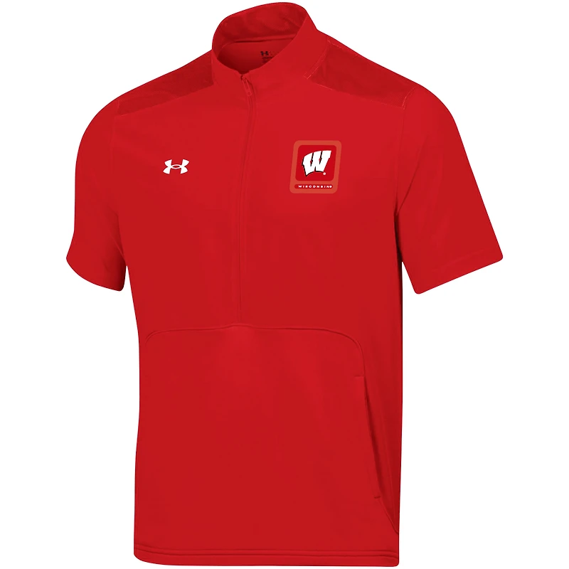 UAR WISC VESTE MOTIVATE À MANCHES COURTES ROUGE JACMENPLV