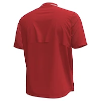 Haut à fermeture éclair quart de tour Motivate des Wisconsin Badgers d'Under Armour pour homme