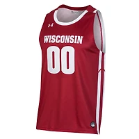Men's Under Armour Red Wisconsin Badgers Pick-A-Player NIL Basketball Jersey
