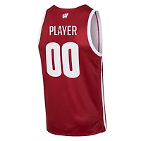 Men's Under Armour Red Wisconsin Badgers Pick-A-Player NIL Basketball Jersey