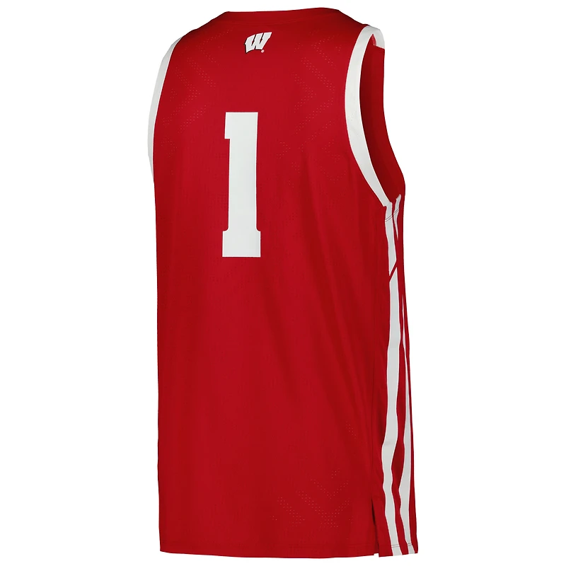 Maillot de basket-ball réplique Under Armour Wisconsin Badgers pour homme, rouge