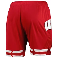 Men's Under Armour  Red Wisconsin Badgers Replica Basketball Shorts