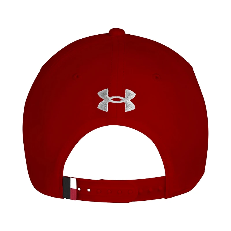Men's Under Armour  Red Wisconsin Badgers Sideline Drive Rope Adjustable Hat