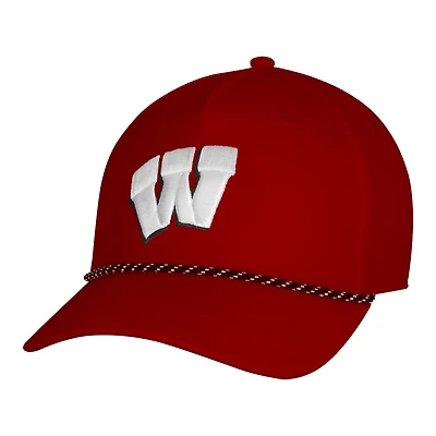 Men's Under Armour  Red Wisconsin Badgers Sideline Drive Rope Adjustable Hat