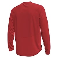 T-shirt à manches longues rouge Wisconsin Badgers Sideline Knockout pour homme Under Armour