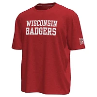 Men's Under Armour Wisconsin Badgers Throwback Motion Heavyweight T-Shirt