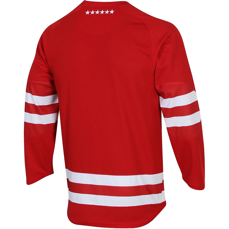 Men's Under Armour Red Wisconsin Badgers UA Replica Hockey Jersey
