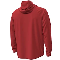 Veste à capuche en polaire demi-zip Unstoppable Performance pour homme Under Armour Red Wisconsin Badgers