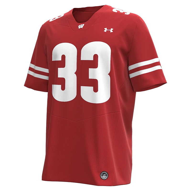 Maillot de football réplique NIL Ron Dayne pour homme des Wisconsin Badgers Under Armour