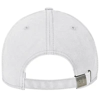 Men's Under Armour White Wisconsin Badgers College Essentials Washed Cotton Blend Adjustable Hat
