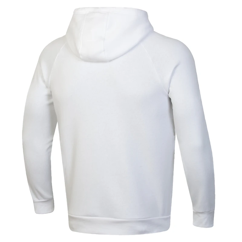 Sweat à capuche en polaire blanc pour homme Under Armour Wisconsin Badgers Hockey Rival