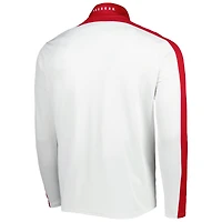 Under Armour Wisconsin Badgers - Veste légère à col montant et fermeture éclair pour homme Blanc