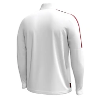 Veste à glissière quart de tour blanche pour homme Under Armour Wisconsin Badgers Playoff Performance