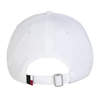Men's Under Armour  White Wisconsin Badgers Sideline Blitzing Accent Iso-Chill Adjustable Hat