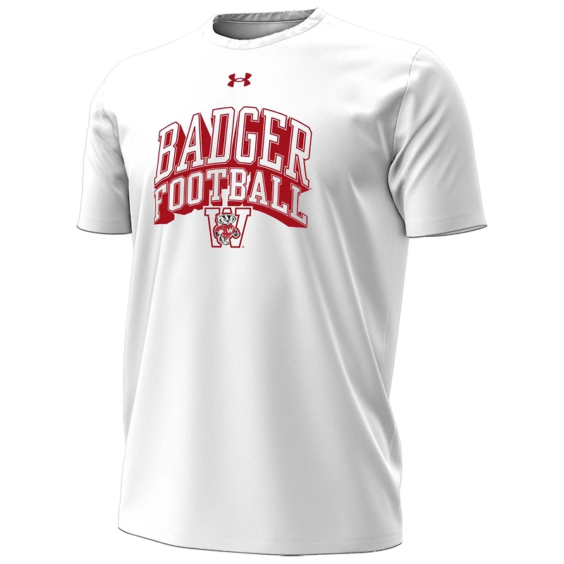 T-shirt à manches courtes en coton performance rétro Wisconsin V110794 Badger Football NCAA UAR 2025 TEEMENSCR
