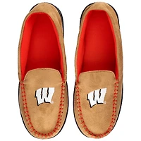 Chaussons mocassins pour hommes ZooZatz Wisconsin Badgers