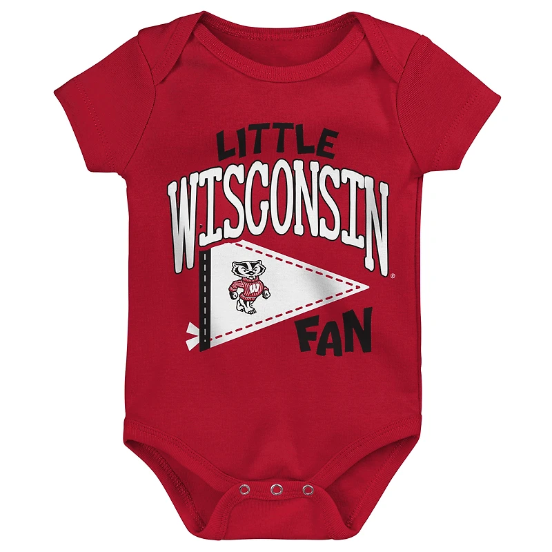 Body bébé Outerstuff rouge Wisconsin Badgers Little Banner