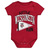 Body bébé Outerstuff rouge Wisconsin Badgers Little Banner