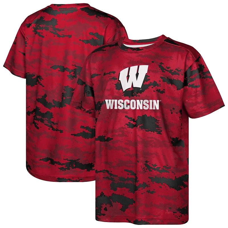 T-shirt de match des Badgers du Wisconsin pour enfants d'âge préscolaire