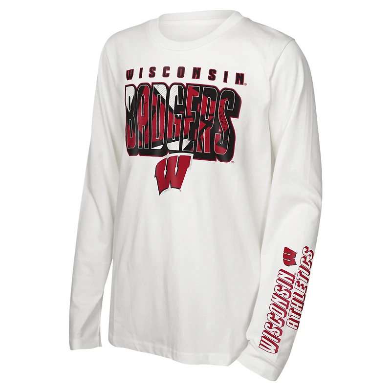 Ensemble de t-shirts the Mix pour enfants d'âge préscolaire Wisconsin Badgers