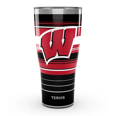 Tervis Wisconsin Blaireaux 30oz. Gobelet en acier inoxydable à rayures Hype