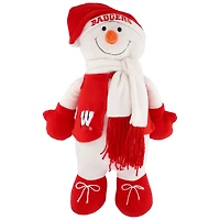 The Memory Company Wisconsin Badgers Mascotte de bonhomme de neige givré 43,2 cm