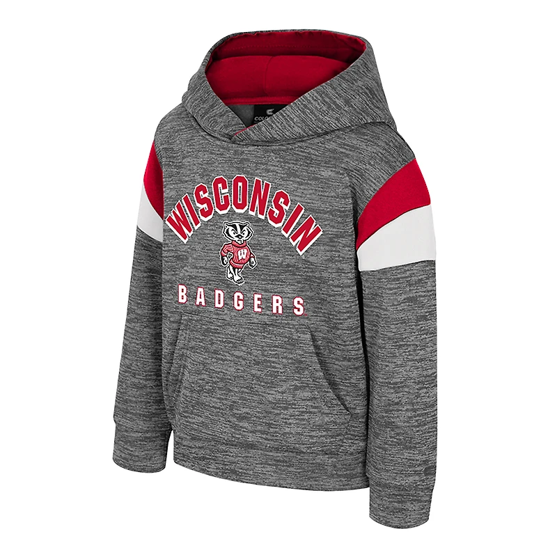 Sweat à capuche gris pour tout-petits Colosseum Wisconsin Badgers Wizard City