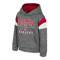 Sweat à capuche gris pour tout-petits Colosseum Wisconsin Badgers Wizard City