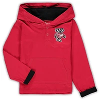 Toddler Colosseum Red/Heathered Gray Wisconsin Badgers Poppies Hoodie and Sweatpants Set
