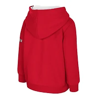 Sweat à capuche en polaire gros logo pour tout-petits Colosseum Red Wisconsin Badgers
