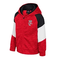 Toddler Colosseum Red Wisconsin Badgers Spirit Hollow Full-Zip Hoodie