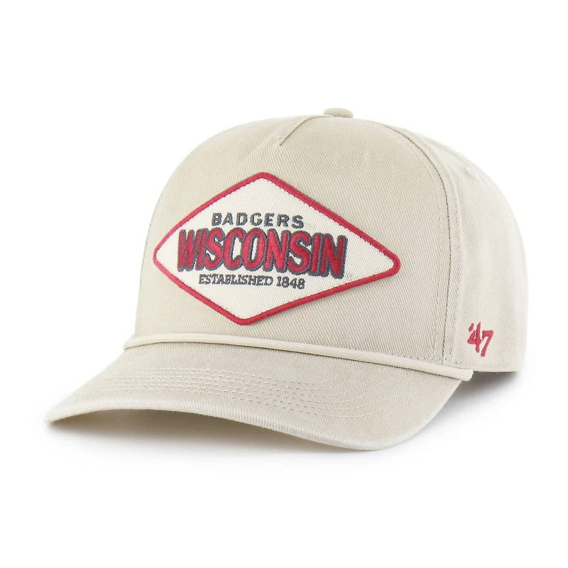 Unisex '47  Cream Wisconsin Badgers Outdoorsmen Cairn Hitch Adjustable Hat