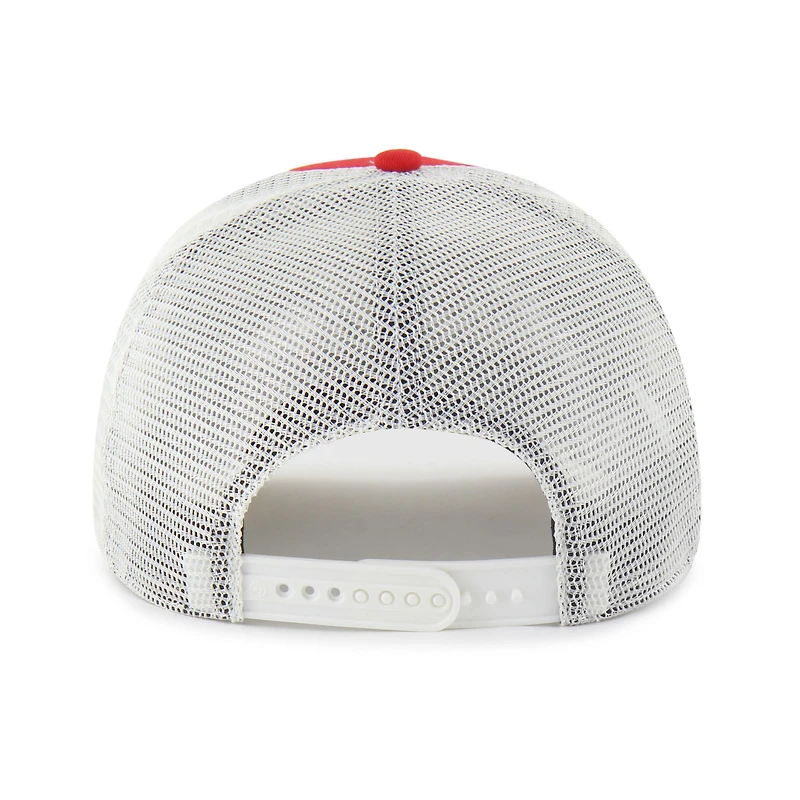 Casquette ajustable unisexe « 47 Red Wisconsin Badgers Contemporary Basics Foundation Trucker Hitch »