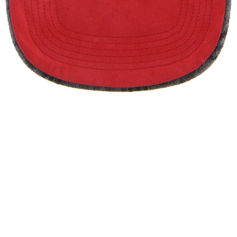 Unisex '47 Red Wisconsin Badgers Windowpane Plaid Collection Hitch Adjustable Hat