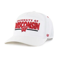 Casquette unisexe '47 White Wisconsin Badgers brrr° Expressway Hitch ajustable