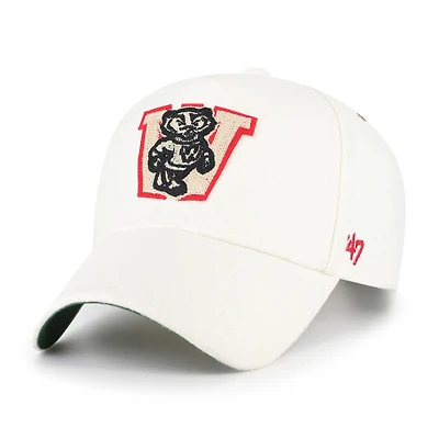 Unisex '47 White Wisconsin Badgers Collections Golden Age Offside DT Adjustable Hat
