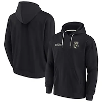 Sweat à capuche unisexe Fanatics noir Wisconsin Badgers Elements en polaire ultra douce