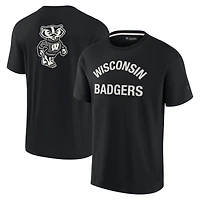 Unisex Fanatics Black Wisconsin Badgers Elements Super Soft Short Sleeve T-Shirt